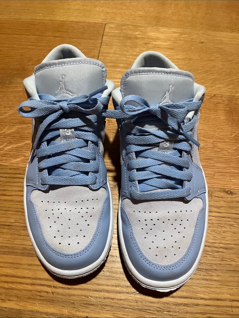 Jordan Sneakers in Light Blue and White